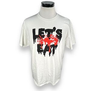 Renfield X Pizzaslime T-Shirt Men's XL Promo Nicholas Cage Lets Eat White Rare